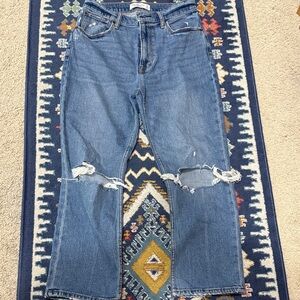 Abercrombie Ankle Straight Ultra High Rise Jeans